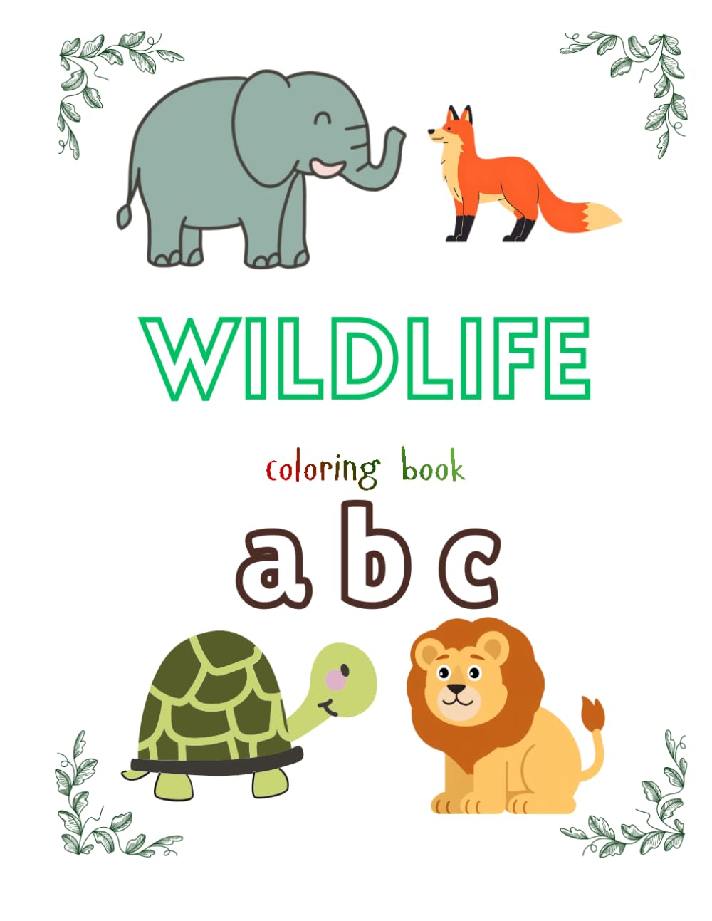 ABC Animals Coloring book: Coloring Book ABC animals