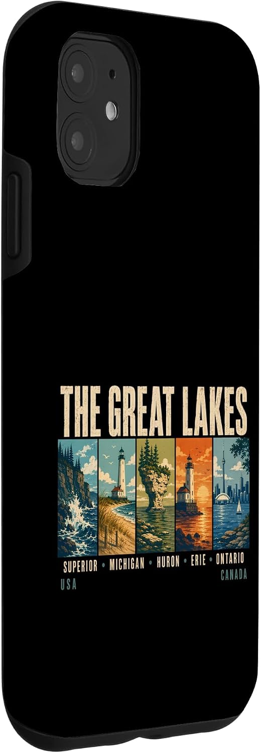 The Great Lakes North America Travel Design Case for iPhone 11 image 3