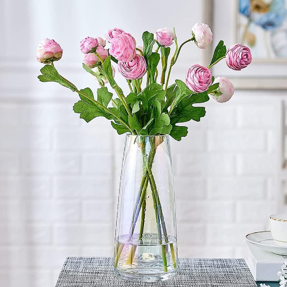 ガラスベース 花瓶ガラス 花器 22cm フラワーベース ガラスボトル 透明 北欧 アレンジ インテリア 水栽培 生け花