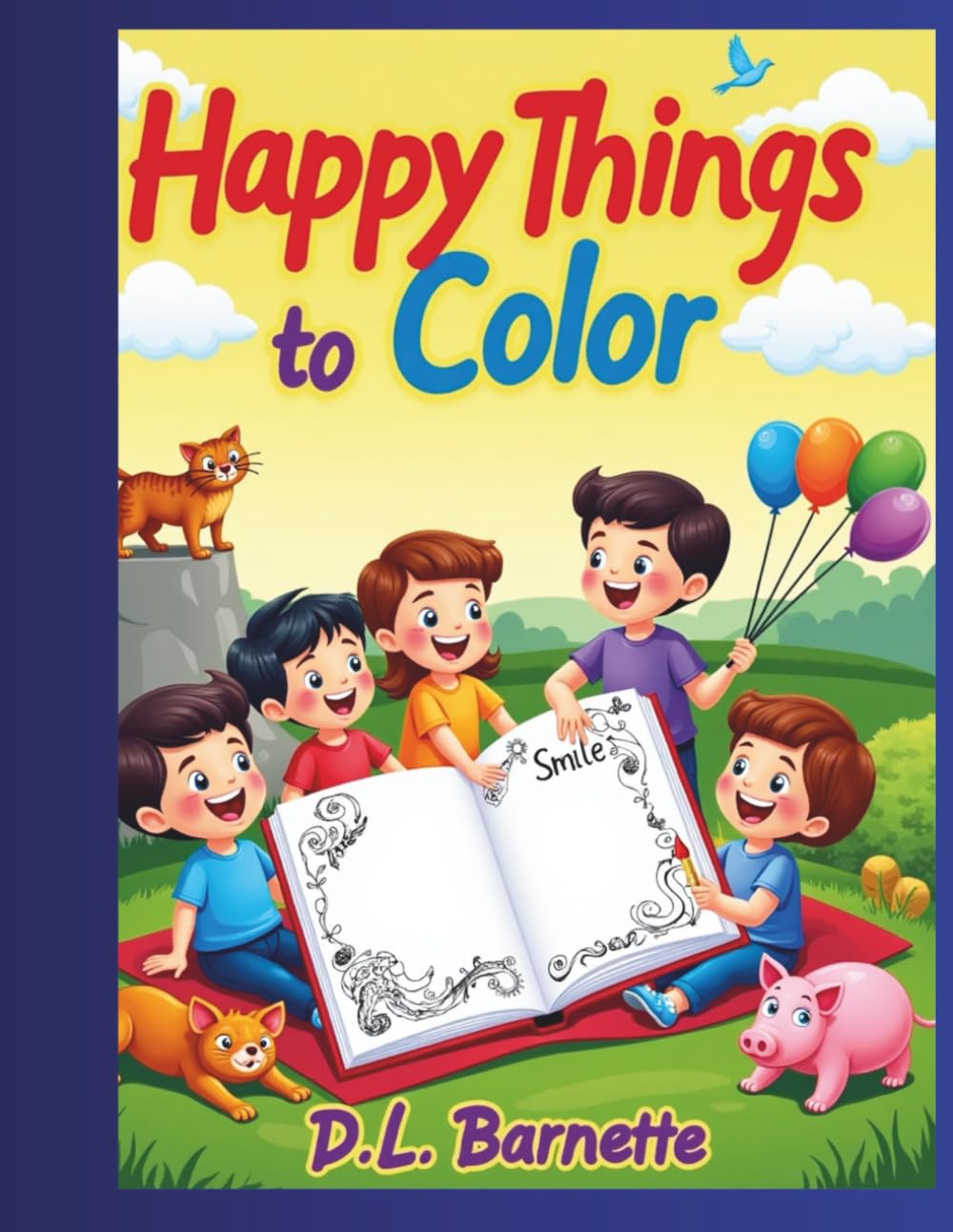 Happy Things to Color