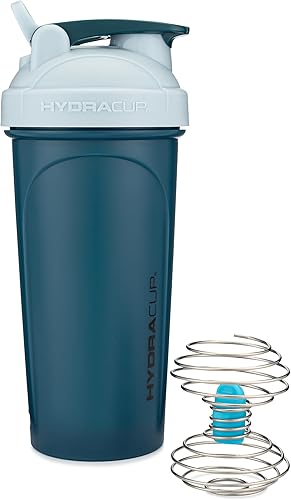 Miniatura 2 de HydraCup Power Shaker con batidor pesado, 28 onzas, mezcla más rápida, requiere menos agitación, batidos de proteínas sin grumos, taza agitadora