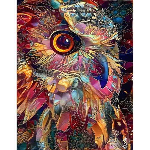 Owl Jigsaw Puzzle for Adults 1000 Pieces - Wooden Art Puzzle, Challenging Unique Shaped Puzzle for S
