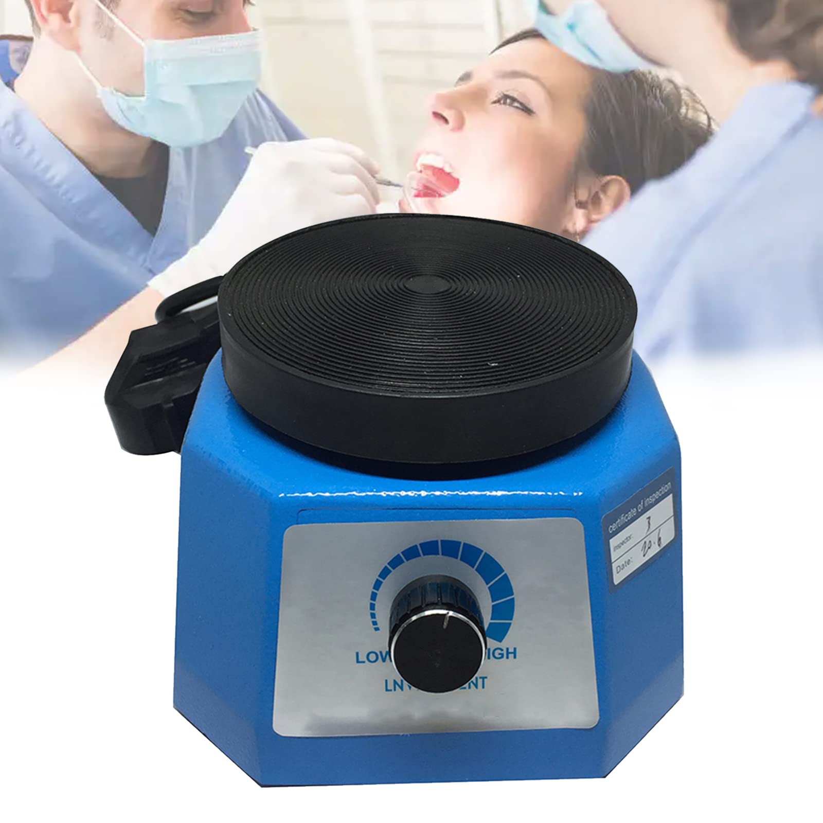 4 Dental Oszillator Gips Vibrator, Dentallabor Variable Speed Oszillator, Zahntechnik Round Shaker Rüttler, 100W 220V/ 50Hz, 14x15x11cm 4 Dental Oszillator Gips Vibrator, Dentallabor Variable Speed Oszillator, Zahntechnik Round Shaker Rüttler, 100W 220V/ 50Hz, 14x15x11cm