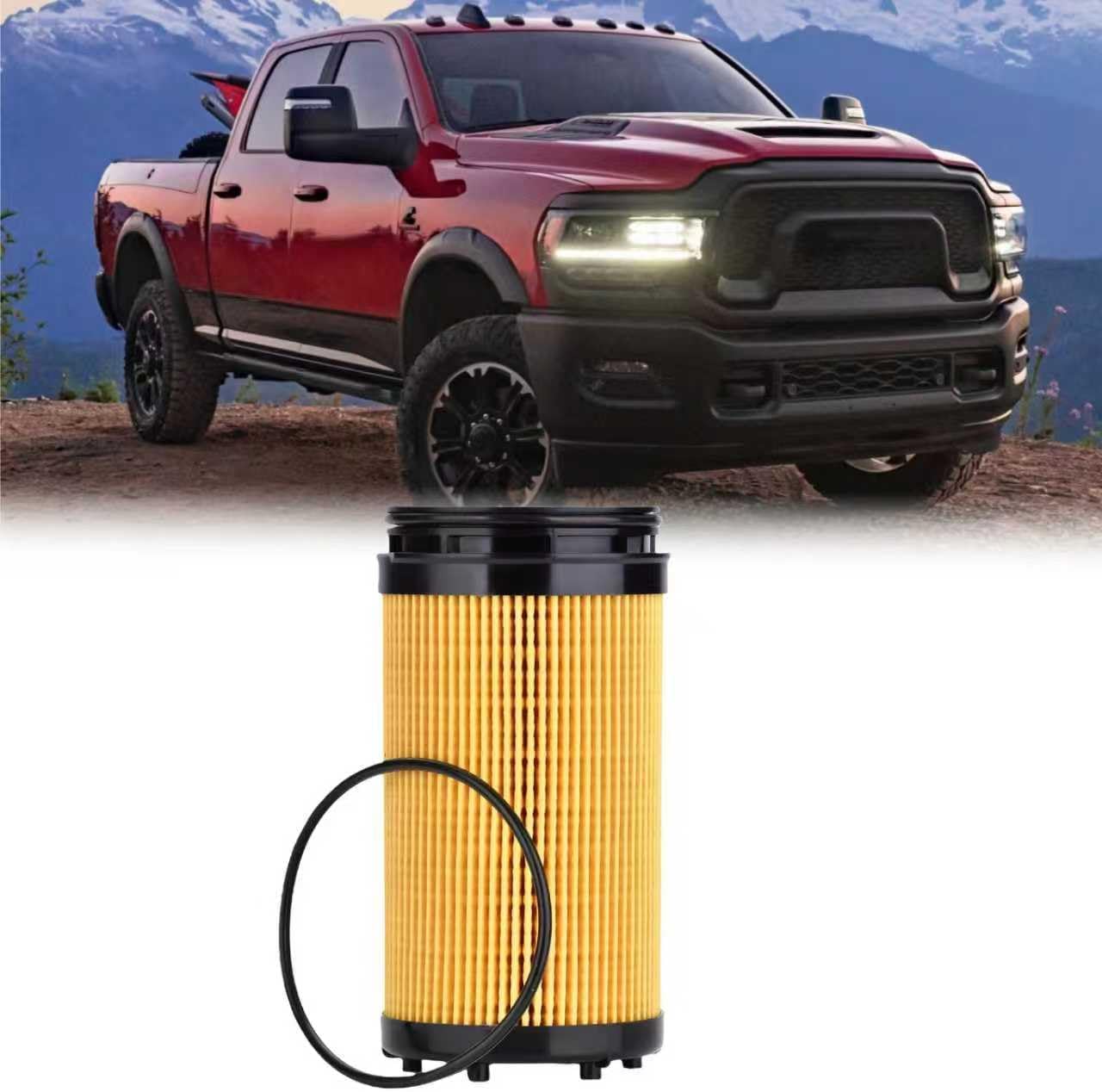 68677810AA Engine Oil Filter Compatible with Dodge Ram 2500 3500 4500 5500 Truck 2025-2026 6.7L L6 Cummins Turbo Diesel Engines