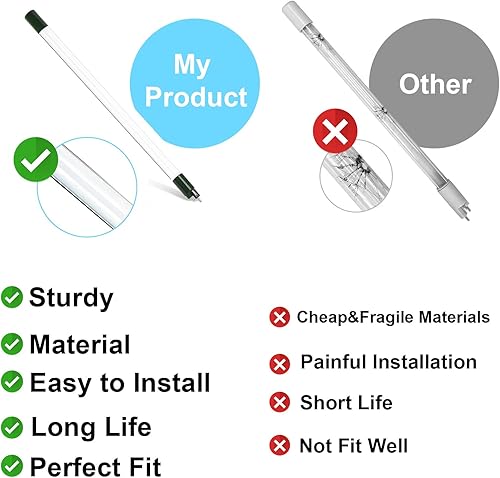 Miniatura 7 de 602806 Reemplazo de lámpara UV para sistema de agua, repuesto de bombilla UV compatible con sistema E4, E4+, E4-V, E4-V+, E4-50+, IHS22-E4, PRO7