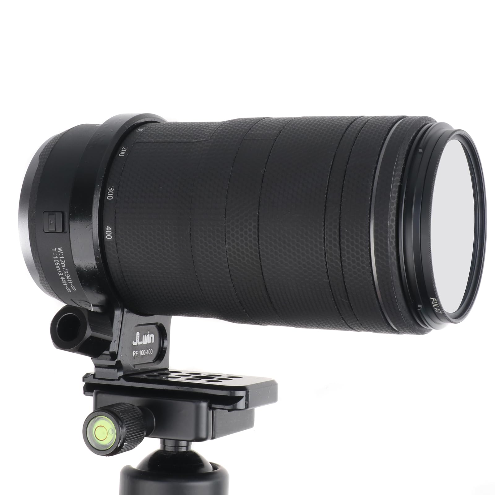 FOTGA Bague de fixation pour trépied en métal 75 mm pour objectif Canon RF 100-400 mm F/5.6-8 IS USM, fond avec filetage 1/4" et 3/8"