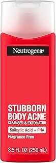 Neutrogena Stubborn Body Acne Cleanser & Exfoliator with Salicylic Acid & PHA for Acne-Prone Skin, Acne Treatment Gently E...
