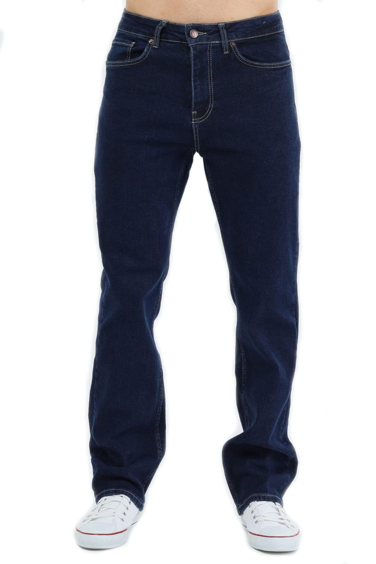 CEDY DENIM - Baggy Jeans Men's Regular Fit Stretch Jeans Straight Cut Long Streetwear Trousers CD346