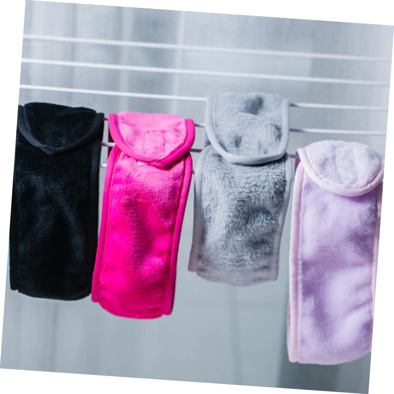 MAGICLULU 12 Pz elastico per in fibra accessorio per per il lavaggio del viso doppio chignon per make up scrunchies arredamento cerchietti copricapo trucco