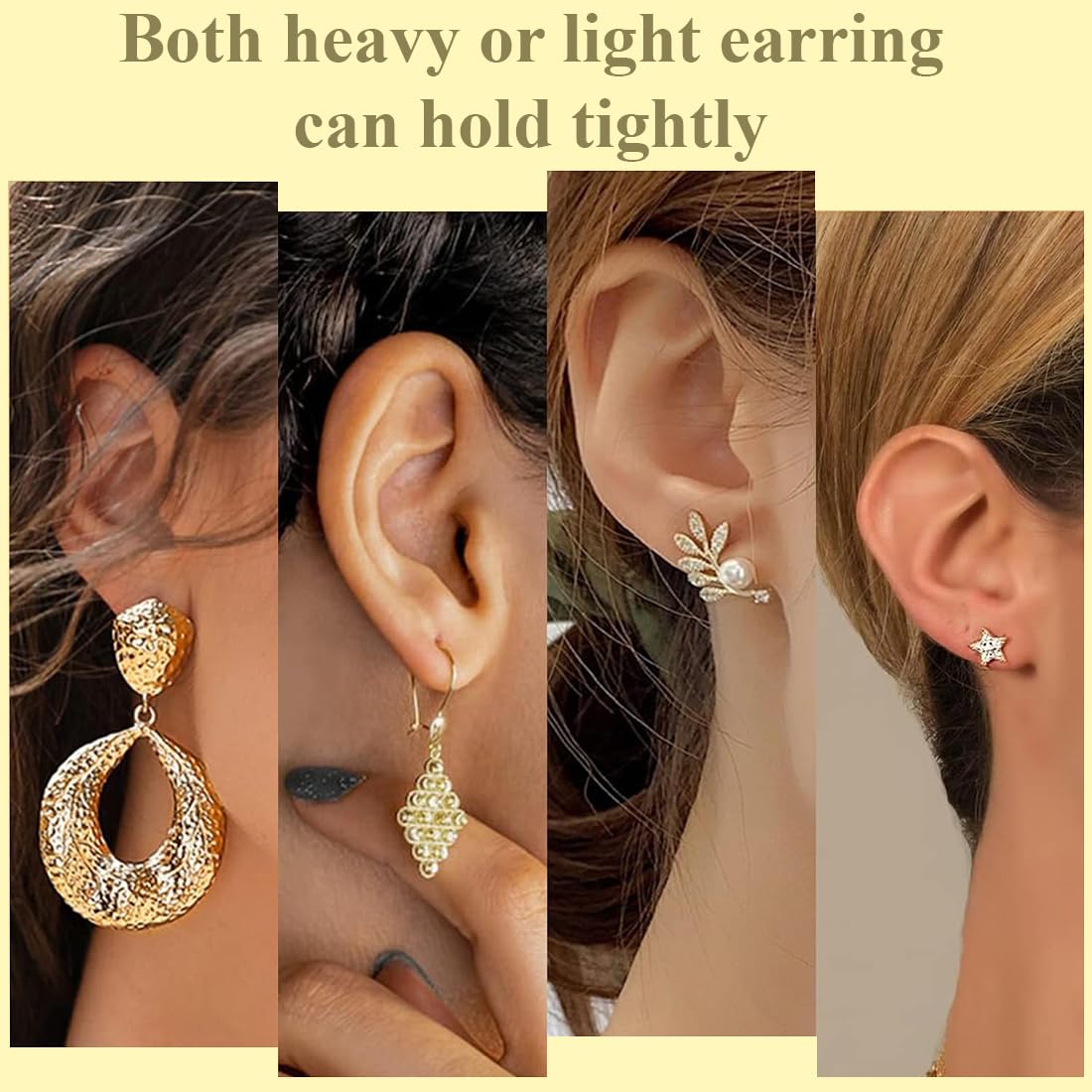 12 Parestuercas pendientes silicona,tuercas pendientes silicona, Tuercas Hipoalergenicas Cierres Elevadores De Pendientes Para Lobulos Caidos O Rasgados, Sujeta y Levanta Pendientes — view 6