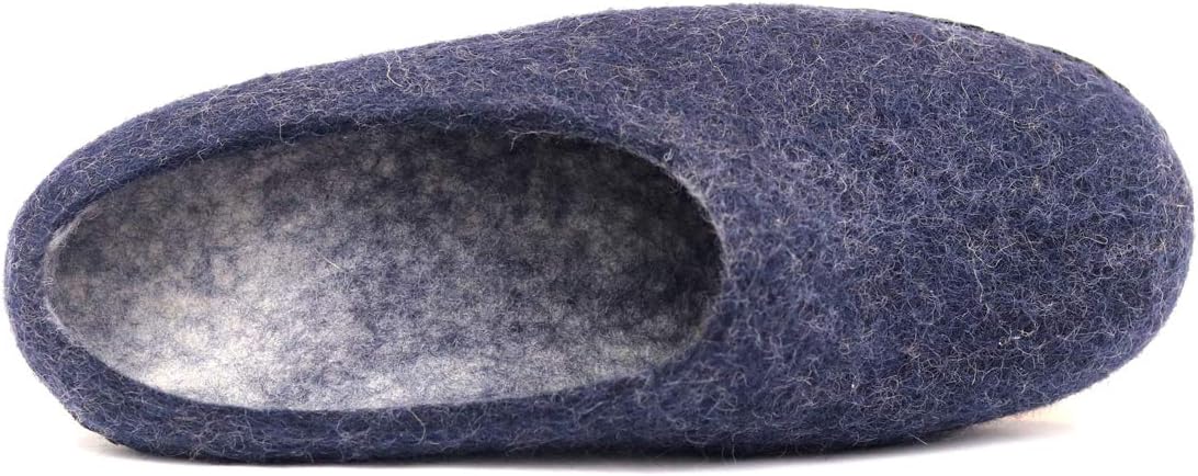 Nootkas Felted Merino Wool 'Astoria' Mule House Slipper for Men and Women
