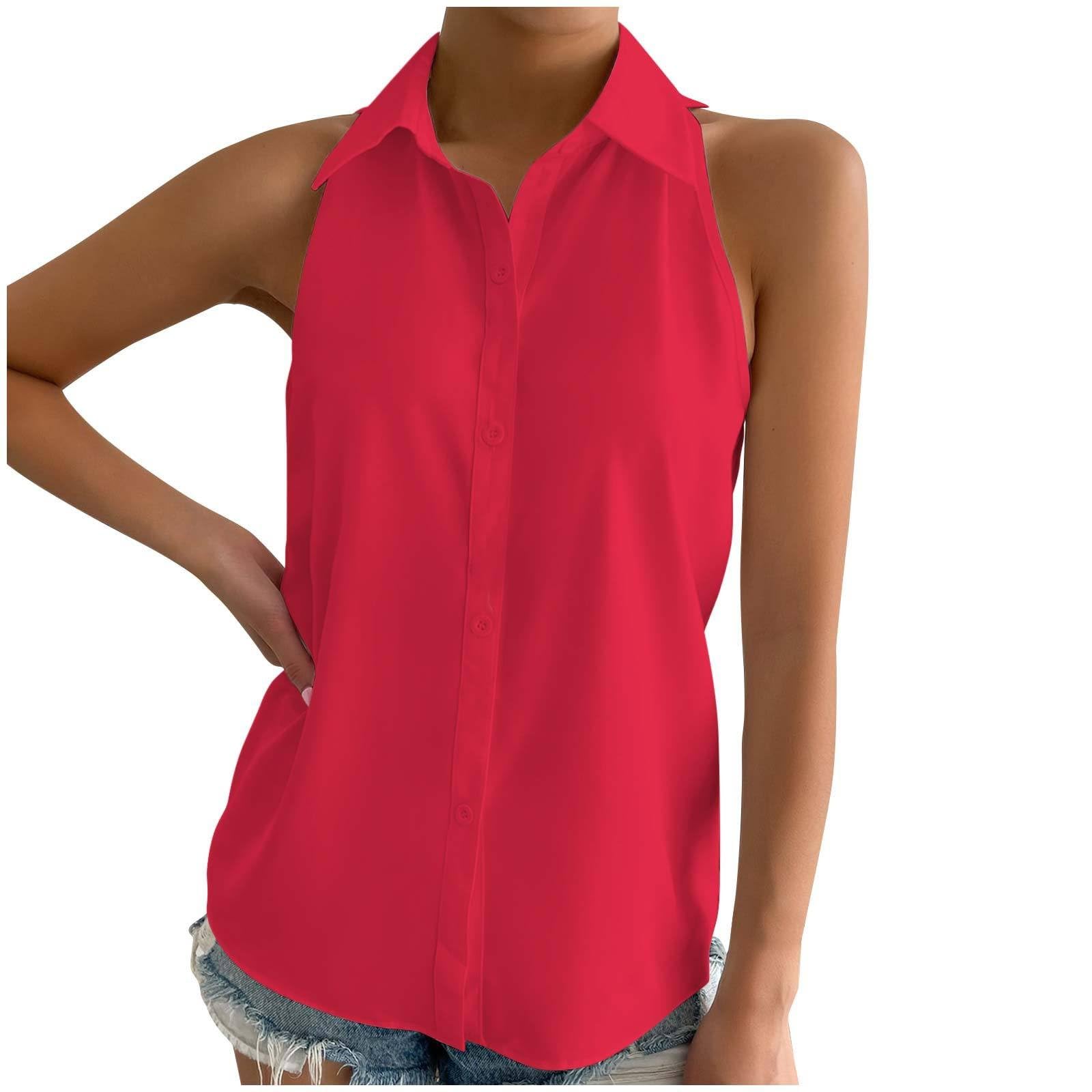 YIzdegg Blusa negra para mujer, camisa básica para mujer, blusa elegante con cuello en V, camiseta roja top blusa lila para mujer, blusa larga para mujer, manga corta, túnica, elegante, blusa rosa, blusa para