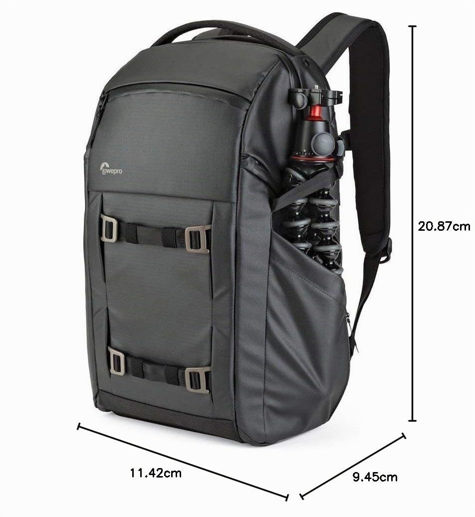 Lowepro FreeLine 350 AW Vielseitiger Tagesrucksack (designed für Reisen, Fotografen und Videografen, geeignet für DSLR, Spiegellose, CSC, Bridgekameras, Objektive, Laptop und Reiseausrüstung) schwarz