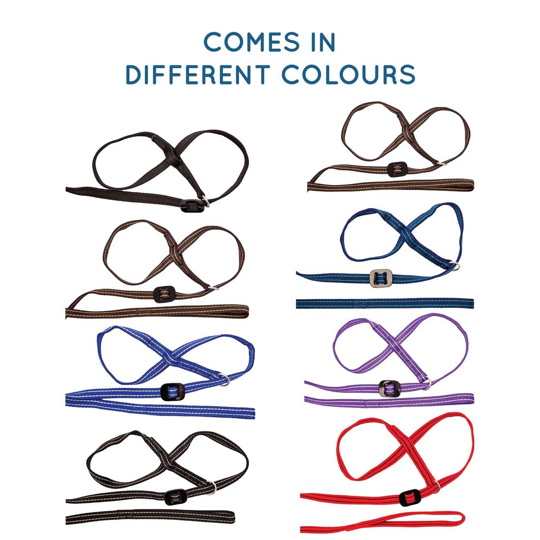 All-in-One Anti Pull Dog Lead and Headcollar - Figure of 8 Dog Lead with Soft Loop Handle, Gentle Control - Left Hand - Washable - UK Made - Purple/Pink