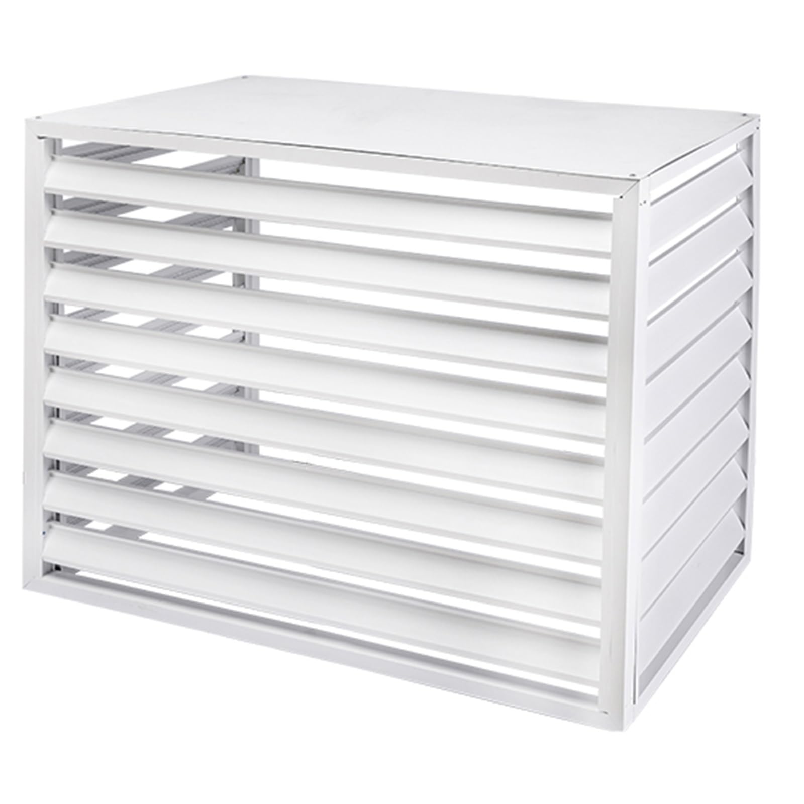 Protection Universelle Contre Les Intempéries pour Pompe À Chaleur Domestique/Industrielle, Protection Contre La Neige pour Unité De Climatisation(White,102x56x80cm)