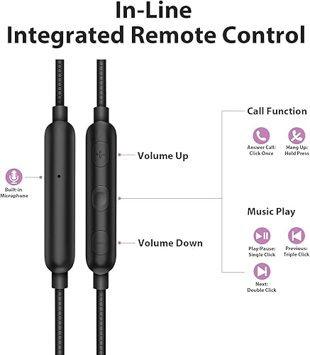 Miniatura 6 de Auriculares con cable para Chromebook, laptop, PC de la escuela, auriculares con aislamiento de ruido con conector de 3.5mm en el conector de audio,