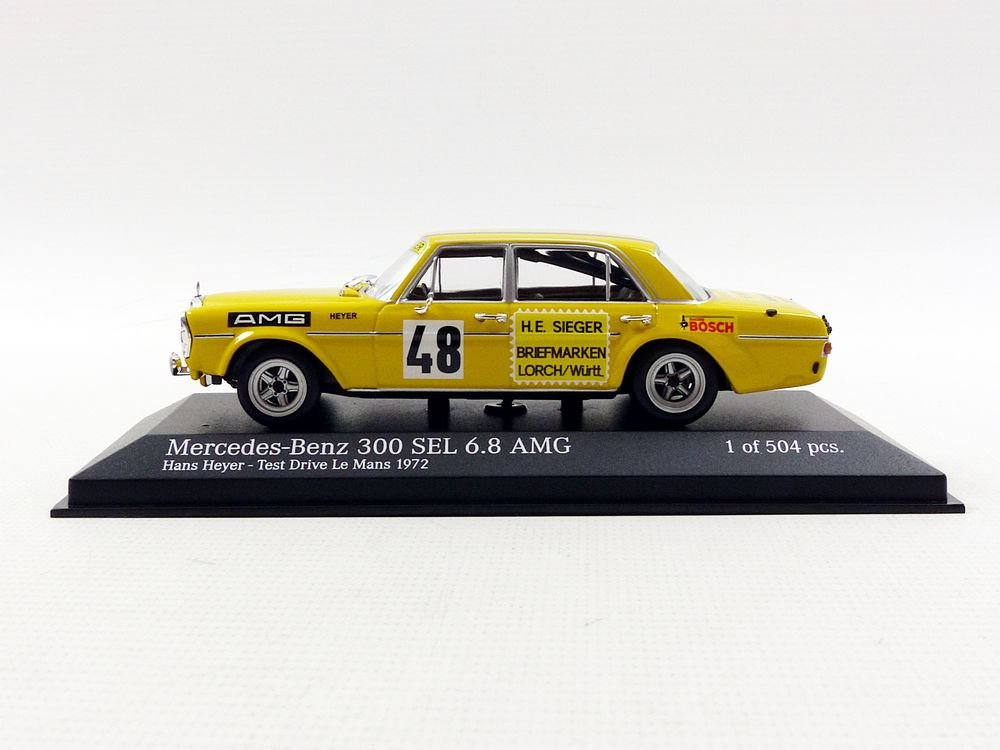 Minichamps 400723448 1: 43 Mercedes-Benz 300 SEL 6.8 AMG – Hans 