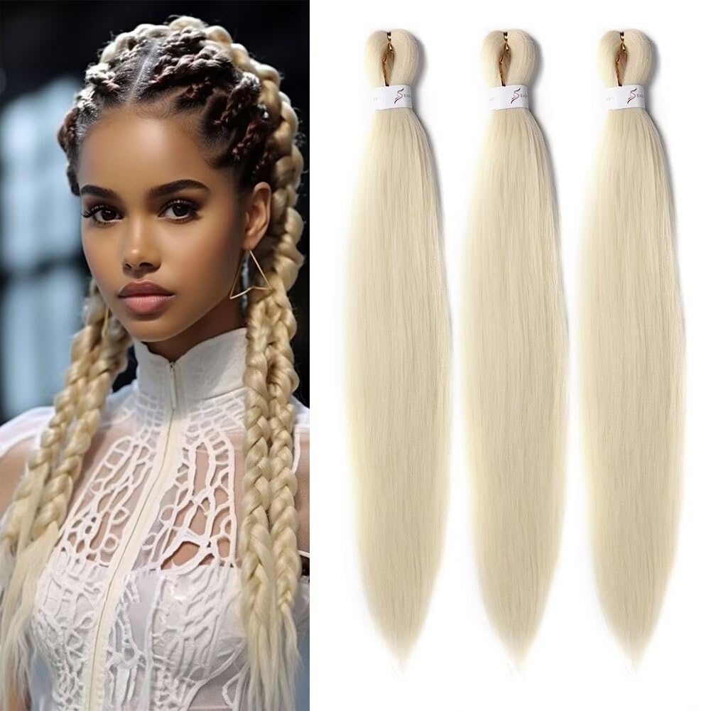 Amazon.com : Blonde Braiding Hair Pre Stretched Braiding hair