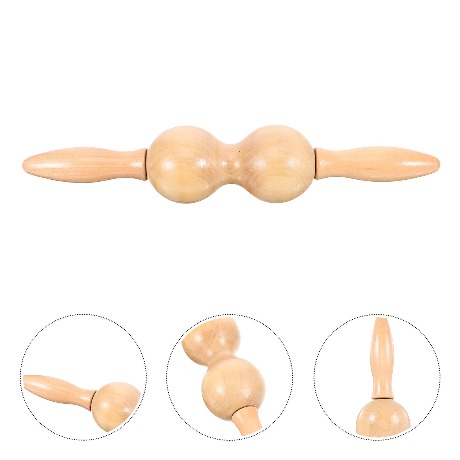 Herramienta Masaje Corporal de Madera Duradera Masajeador Acupuntura Portátil para Pies y Cuerpo Tensión y Circulación