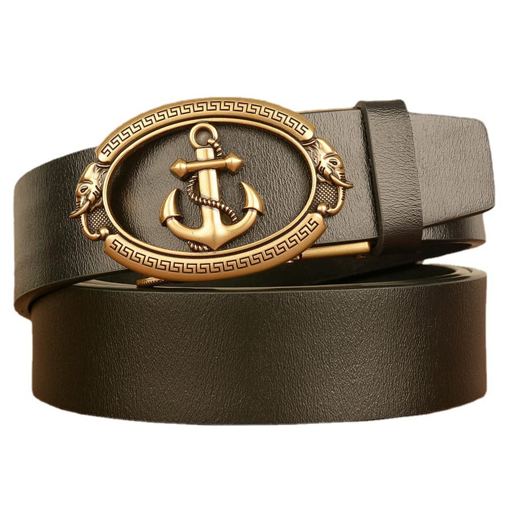 BDAYEK Men's Belt Men'S Casual Cowhide Ratchet Belt, Personalised Denim, Suitable for Jeans(C,120Cm/47Inch)