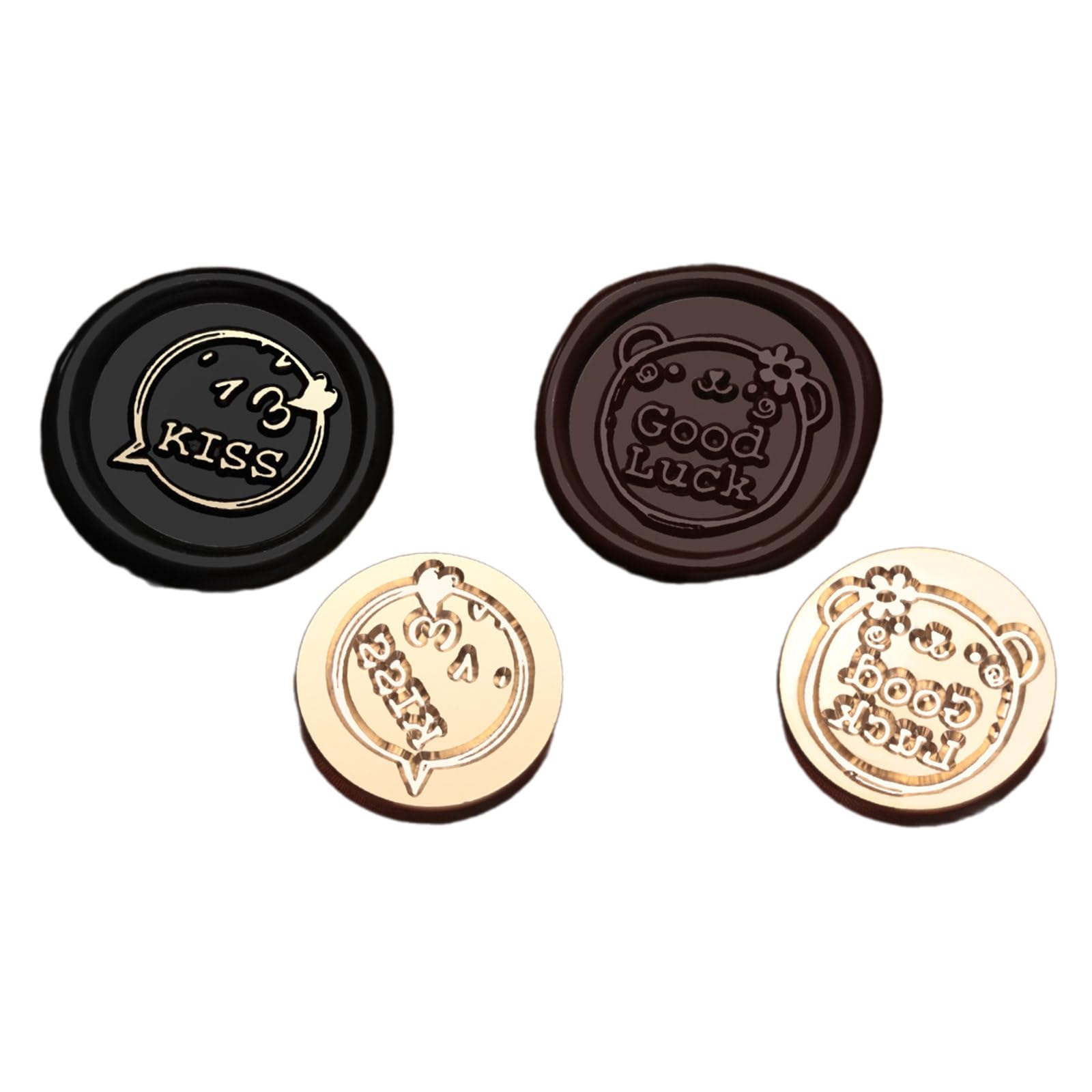 sodeber Wax Seal Stamp Head Replacement Emboss Sealings Scrapbooking Brasses Sealing Seal