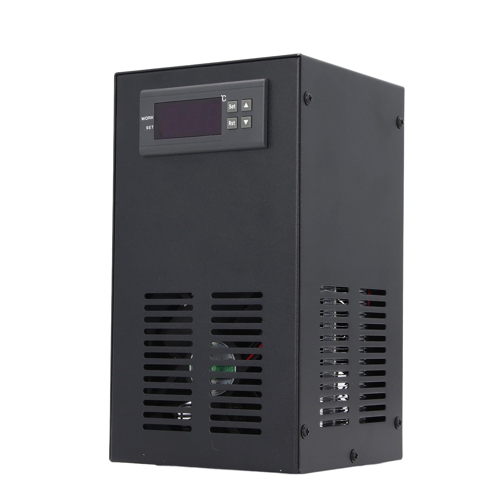 Walfront Enfriador de Acuario Enfriador de Agua 70W de Enfriamiento único Silencioso para Tanque Hidropónico de Peces Camarones de 20L Uso Doméstico Enfriamiento Rápido Bajo Nivel de (Enchufe de la