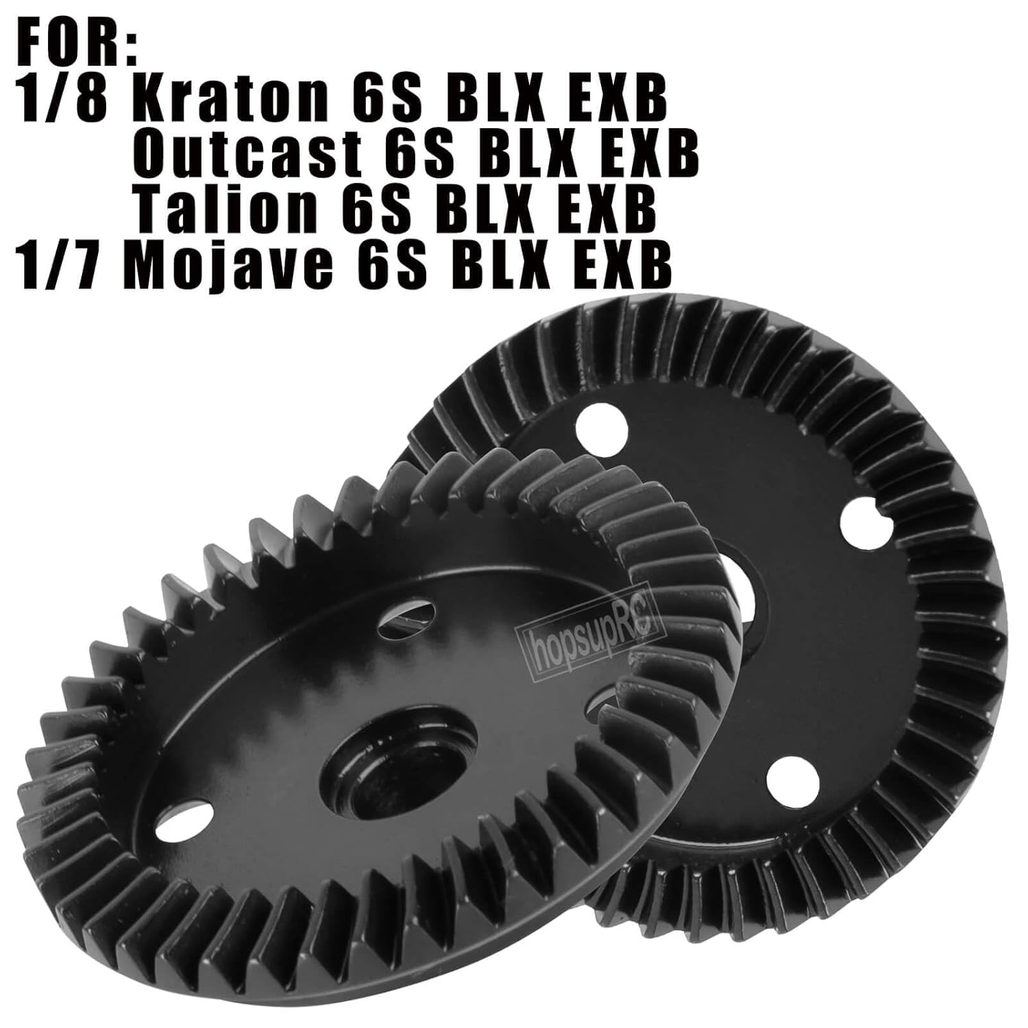 RC 43T&10T Metal Steel Diff Gear Main Diff Gear Upgrades Part for 1/8 Kraton 6S BLX EXB,Outcast 6S BLX EXB,Talion 6S BLX EXB,1/7 Mojave 6S BLX EXB,Gearbox Differential Gears Set Hops Up