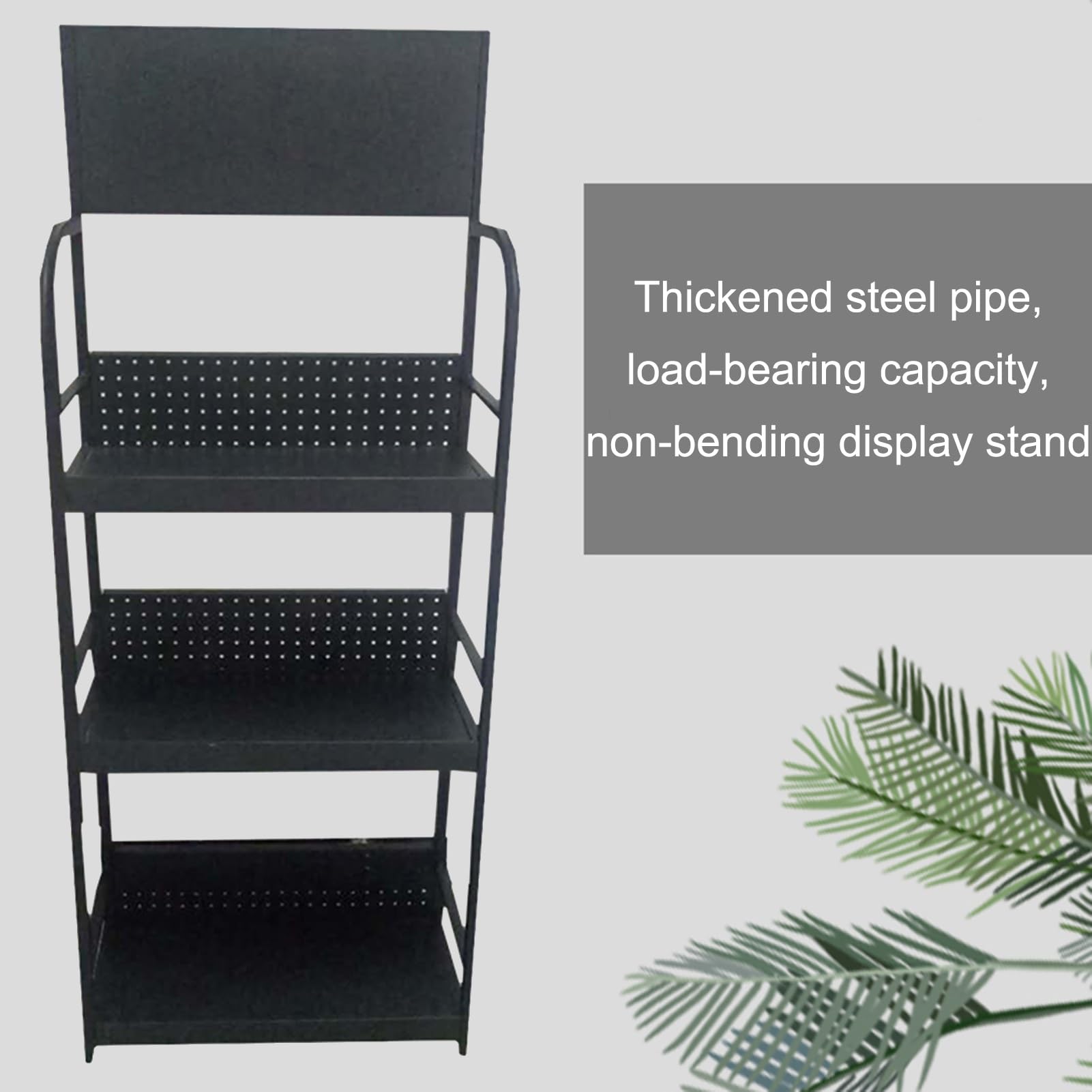 Generico Ampio Organizer per Snack per supermercati e minimarket, Versatile espositore da Pavimento per Frutta, Patatine e generi Alimentari, Soluzione di stoccaggio Bianca per la dispensa.