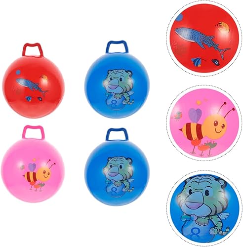 Miniatura 6 de Alipis Hopper Ball - Juguetes para niños con asa, juego de salto de dibujos animados, actividades al aire libre, suministros de fiesta, color