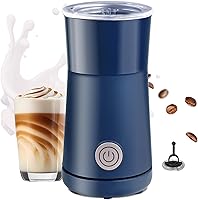 Seydere 2-in-1 Electric Milk Frother & Steamer - Hot Foam Maker for Lattes, Cappuccinos, Macchiatos - Blue
