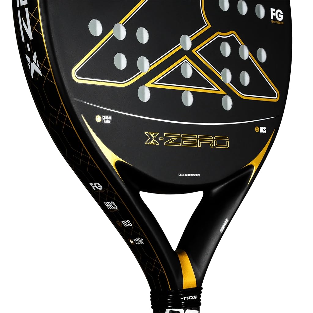 Nox X-Zero Negro y Oro (Exclusiva PadelPROShop) - Pala de Pádel Polivalente de Edición Limitada - Marco Reforzado, Gran Control y Potencia - Diseño Premium 2026