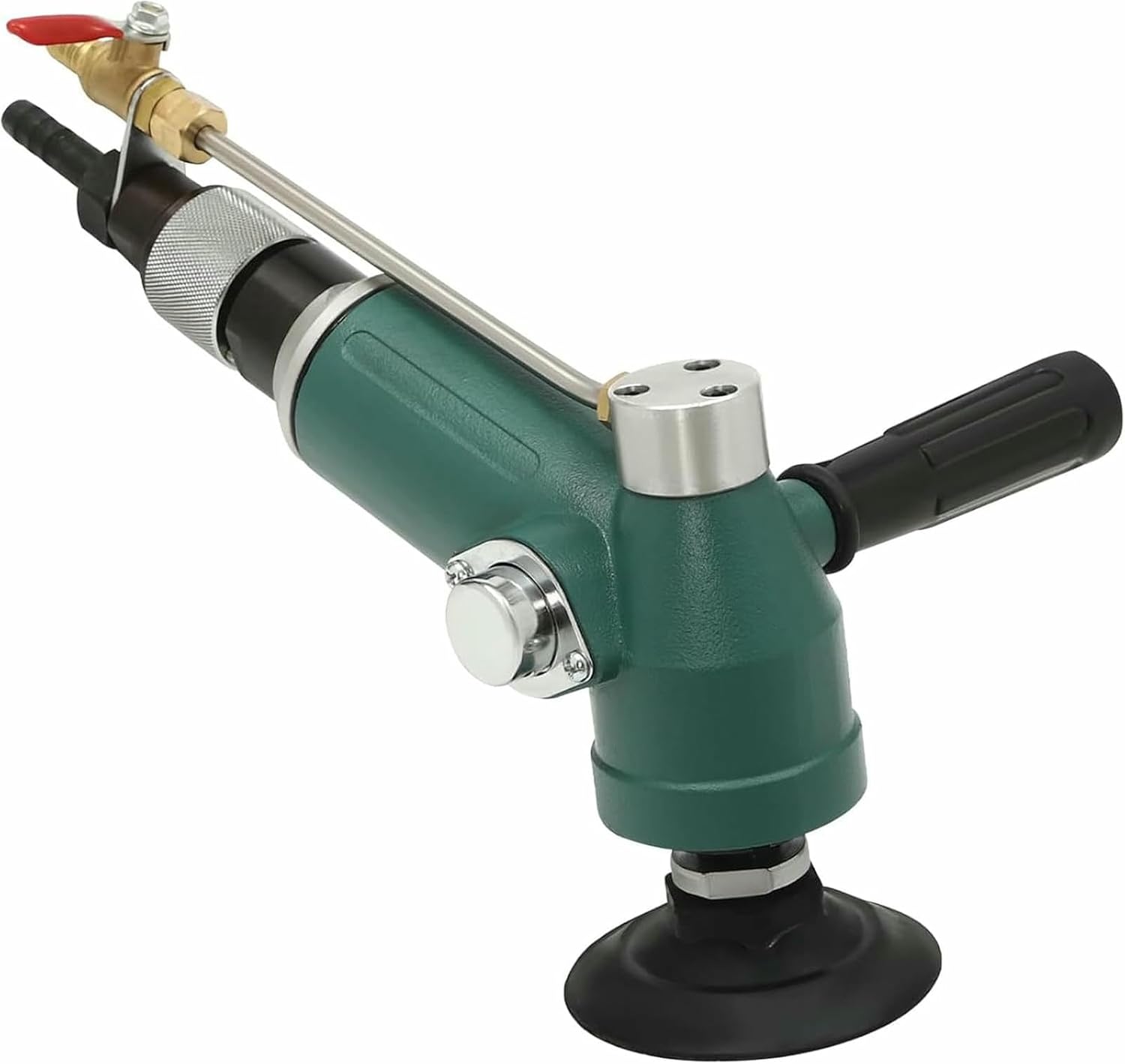 10000RPM Air Wet Stone Polisher 4-Inch Pneumatic Wet Air Grinder Sander Water Mill Pneumatic Polishing Tool for Granite Marble Stone, Green-