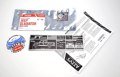 Miniatura 2 de Placa de datos Jeep (Gladiator JT)