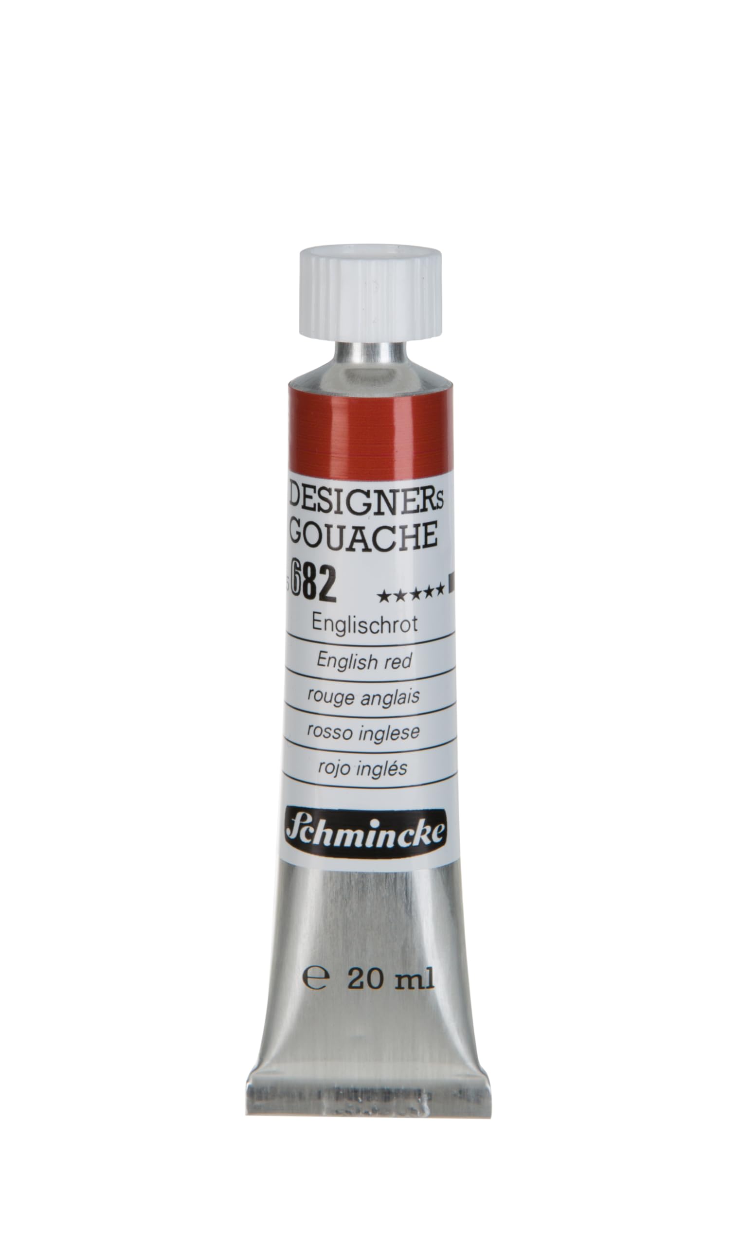 Schmincke : Designers Gouache : 20ml : English Red