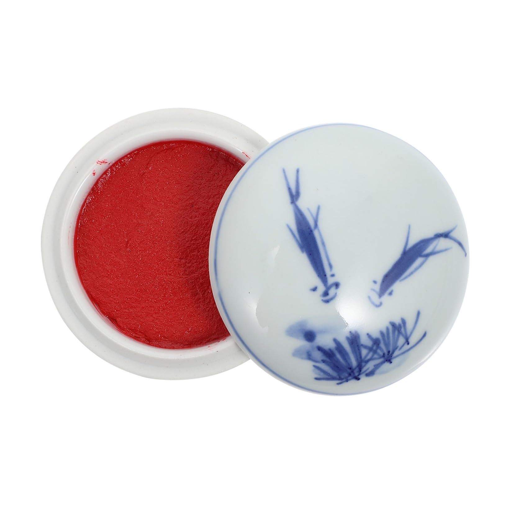 Almohadilla de tinta azul ULTECHNOVO con tapa protectora y diseño práctico para madera