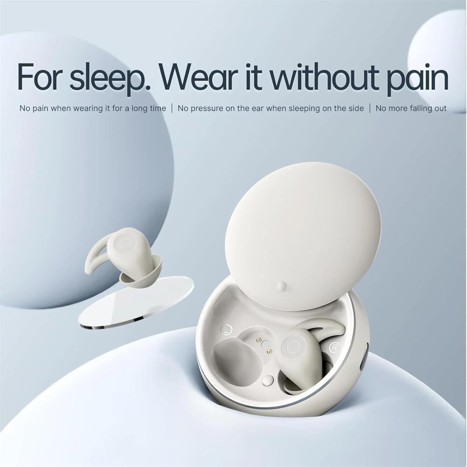 Auriculares inalámbricos para dormir, cómodos auriculares con cancelación de ruido con máscara para dormir, auriculares Bluetooth ligeros para dormir, viajes, hogar, regalo para mujeres y hombres