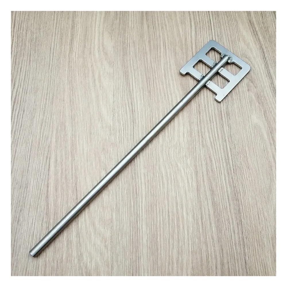 Varillas agitadoras suspendidas, Paleta agitadora de laboratorio de altura for vaso de precipitados de acero inoxidable 304, varios tamaños(120x8x500mm)