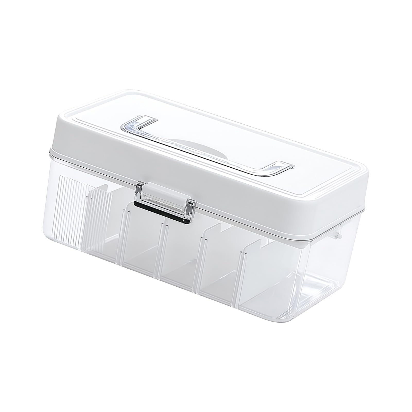 APGLSXY Compact Desktop Organizers Storage Container for Chargers Wires Jewelry Features Detachable Inserts and Secure Closure Compartment Storage Box for Cables