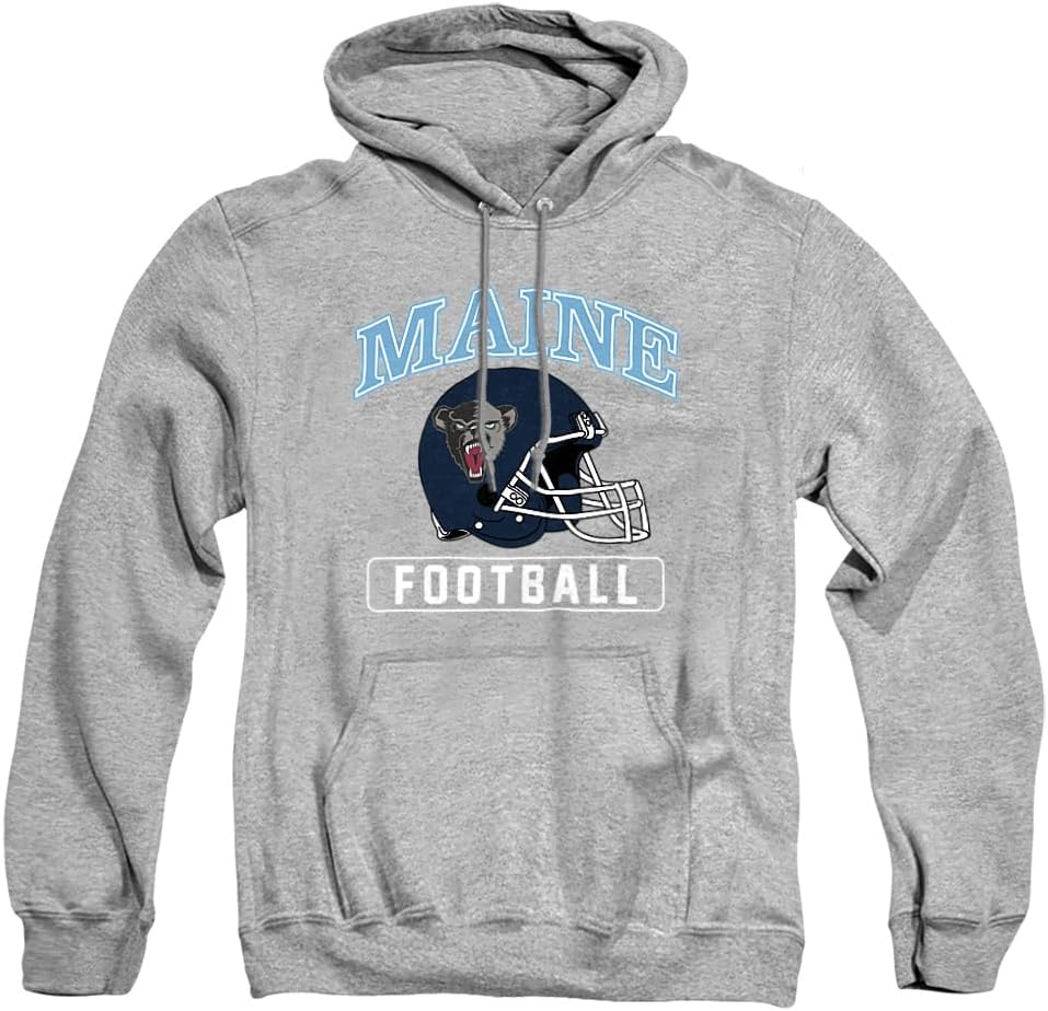 University of Maine Official Football Helmet Unisex Adult Pull-Over Hoodie