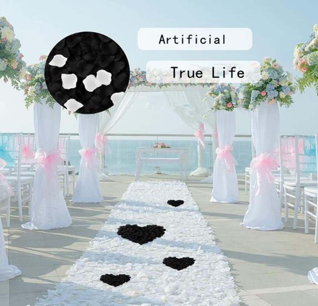 1000 Petali Di Rosa In Seta Artificiale - Rosa Scuro Per Matrimoni, San Valentino E Decorazioni - Foto 11