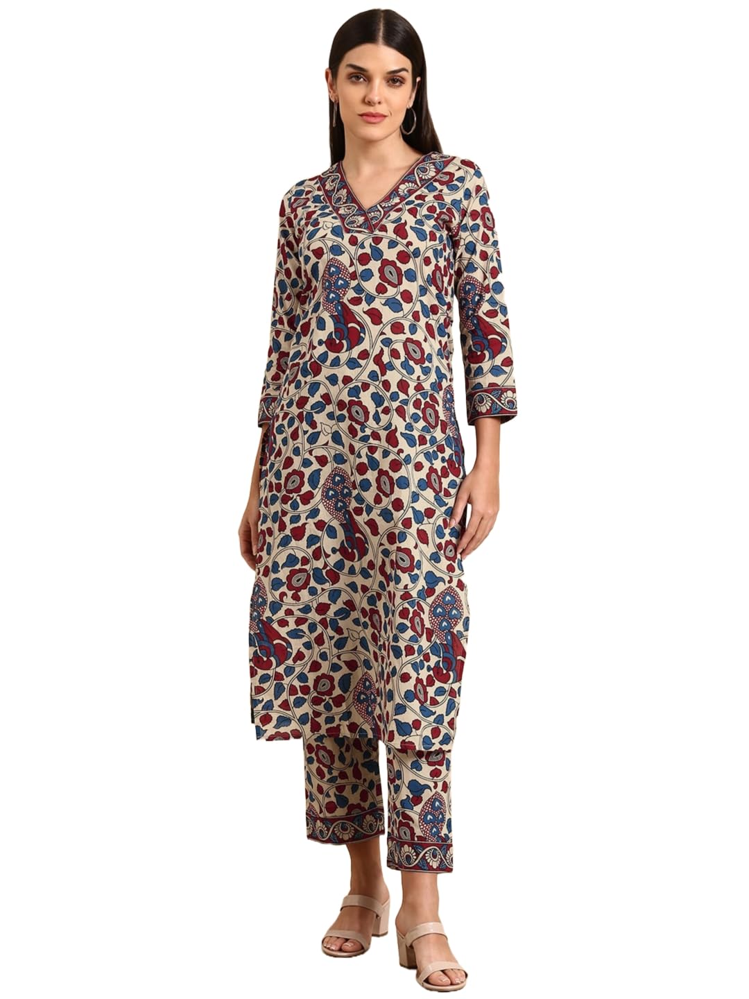 anni designer Women's Rayon Blend Straight Printed Kurta With Pant-picture-38