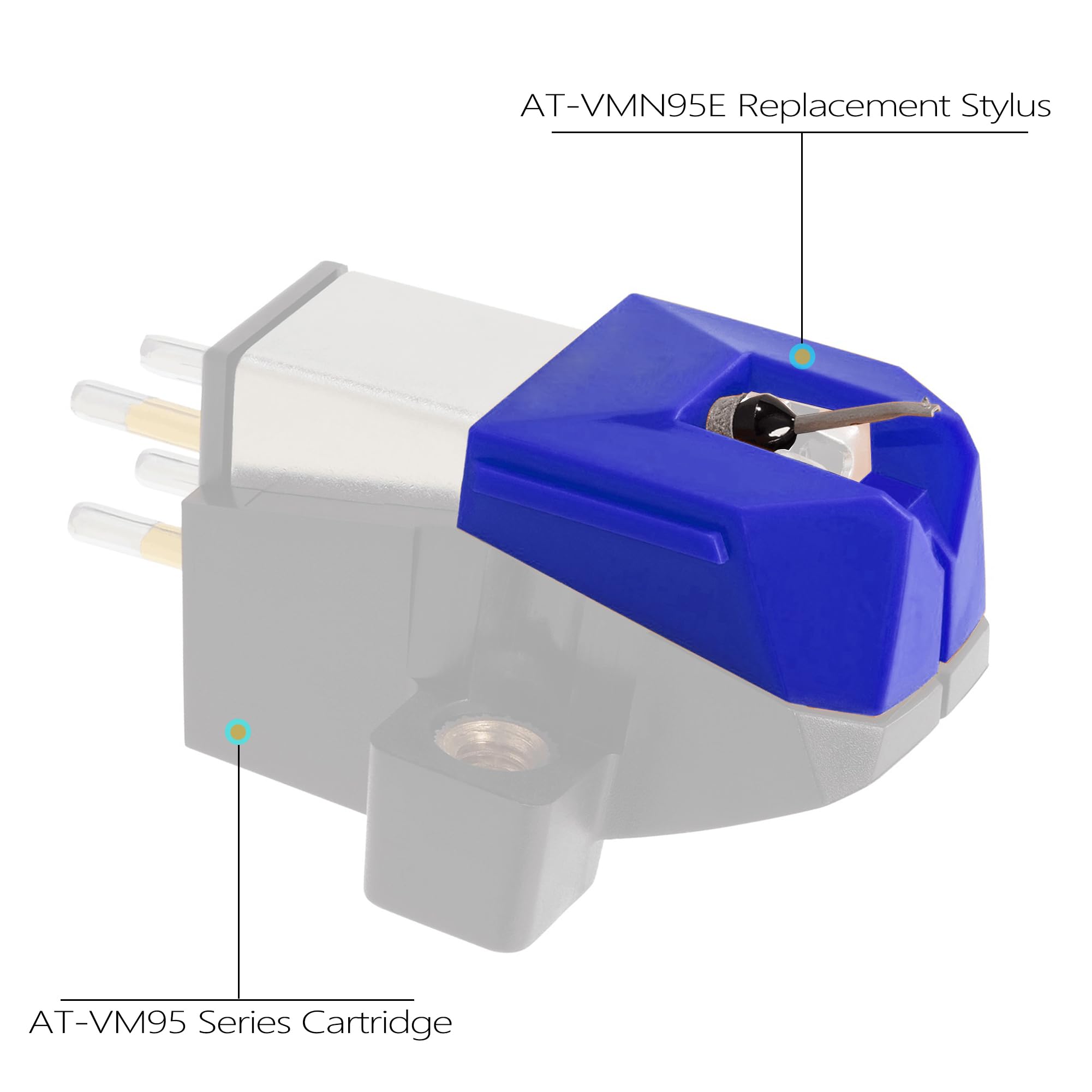 Audio Technica Tocadiscos Aguja Para Reproductor De Discos De