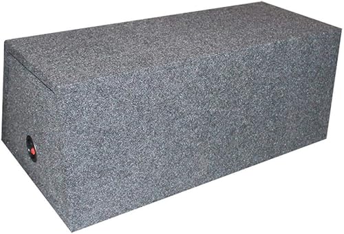 Miniatura 5 de Q Power QSMBASS12 - Caja de altavoz de subwoofer en ángulo sellado doble de 12 pulgadas