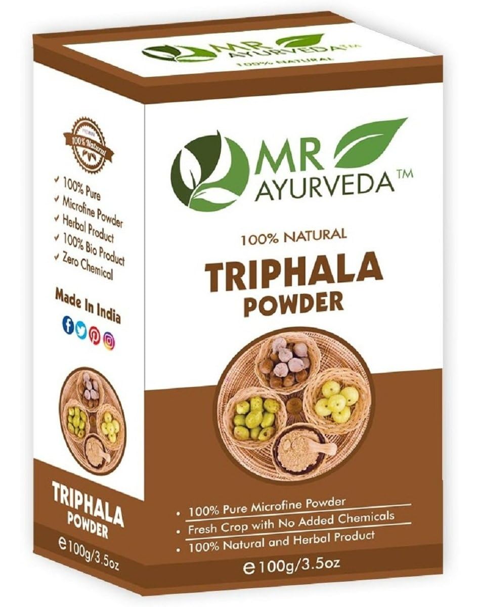 MR Ayurveda 100 Herbal Triphala Powder Triphala Powder for Hair Triphala Powder for Face