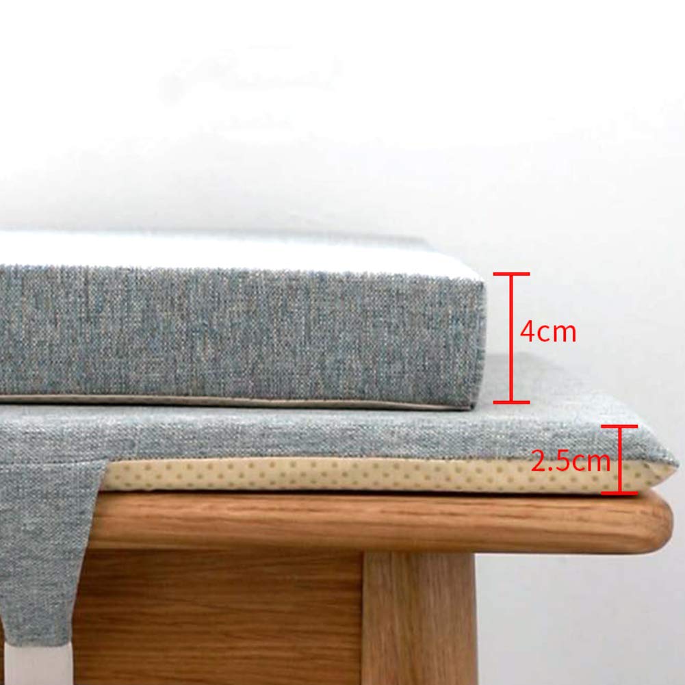 Rectangle Restauration Tapis De Chaise,Intérieur Extérieur Patio Coussin De Chaise,Norme Haute Densité,Anti-glisser Balançoire Coussin De Siège,Remplacement Du Siège,Tabouret Longs-Et 150*30*4cm