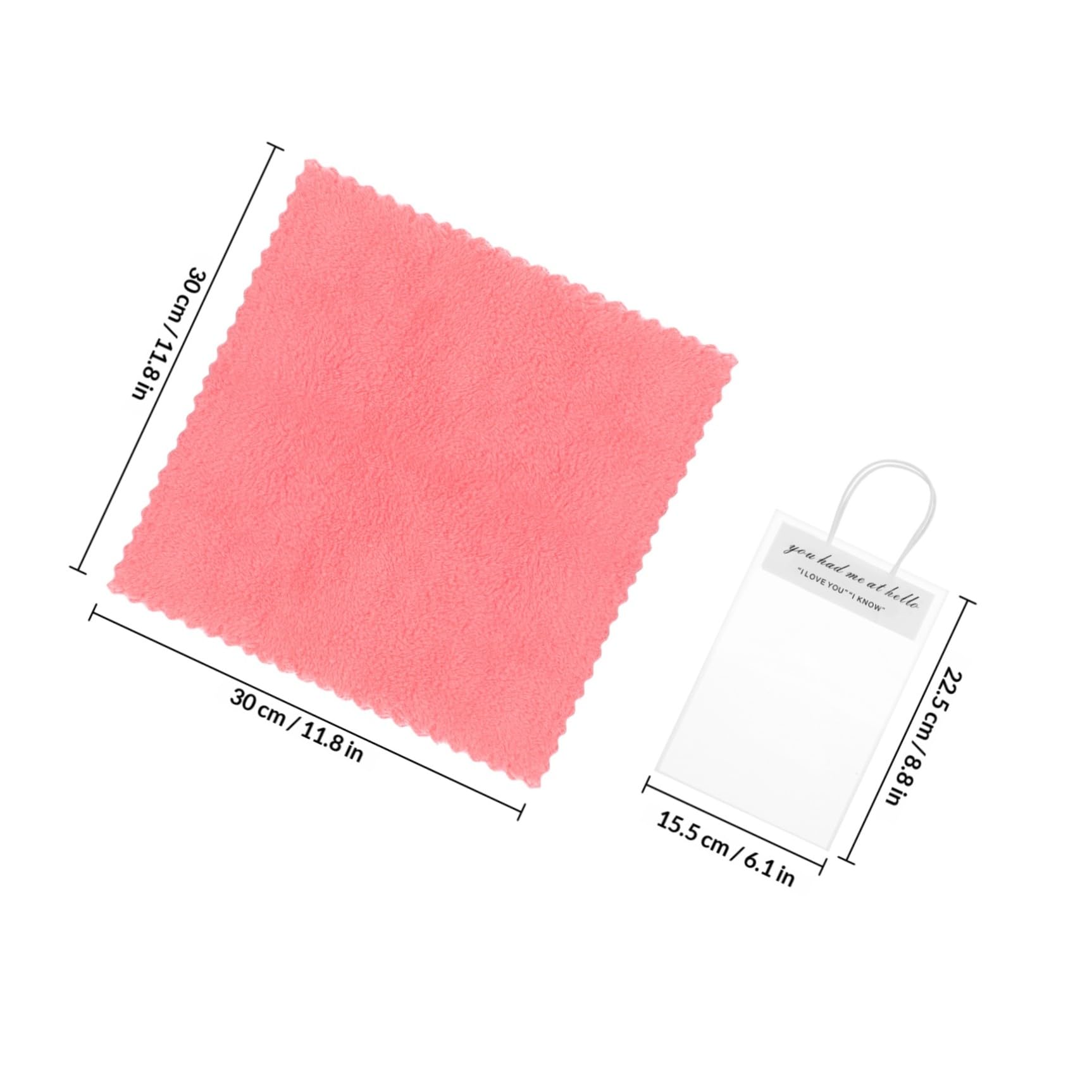 HANABASS Serviettes Visage Ours, Lot de 12, Coral Fleece