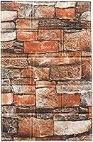 Vista 9 de Pegatinas 3D de pared de ladrillo autoadhesivas de espuma de 30.31 x 13.78 pulgadas, paneles de pared de ladrillo, papel tapiz para sala de estar