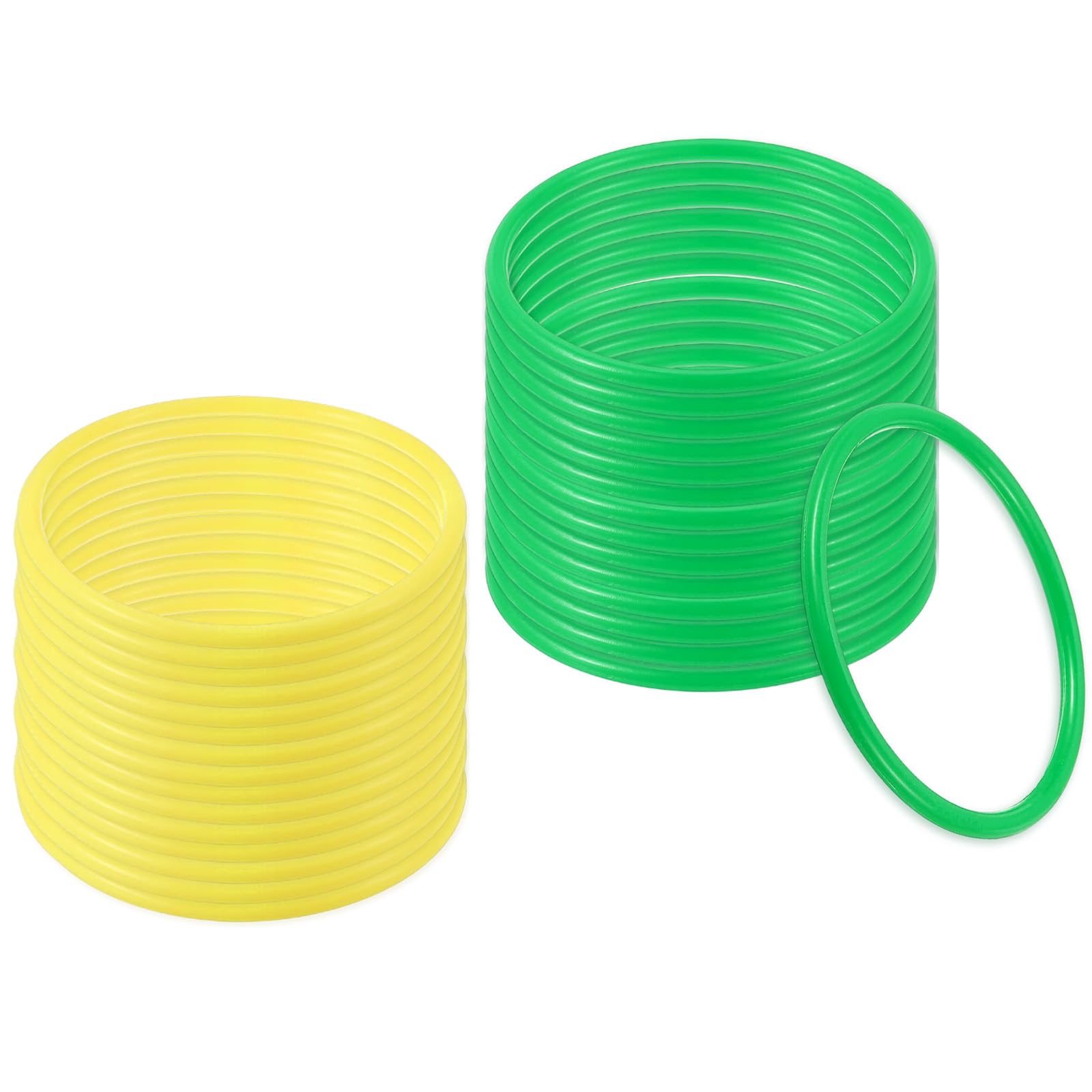 PATIKIL 5" Plastic Ring-Toss Rings for Bottles 30 Pack Carnival Rings Plastic Hoops for Speed and Agility Practice Outdoor Party Favor