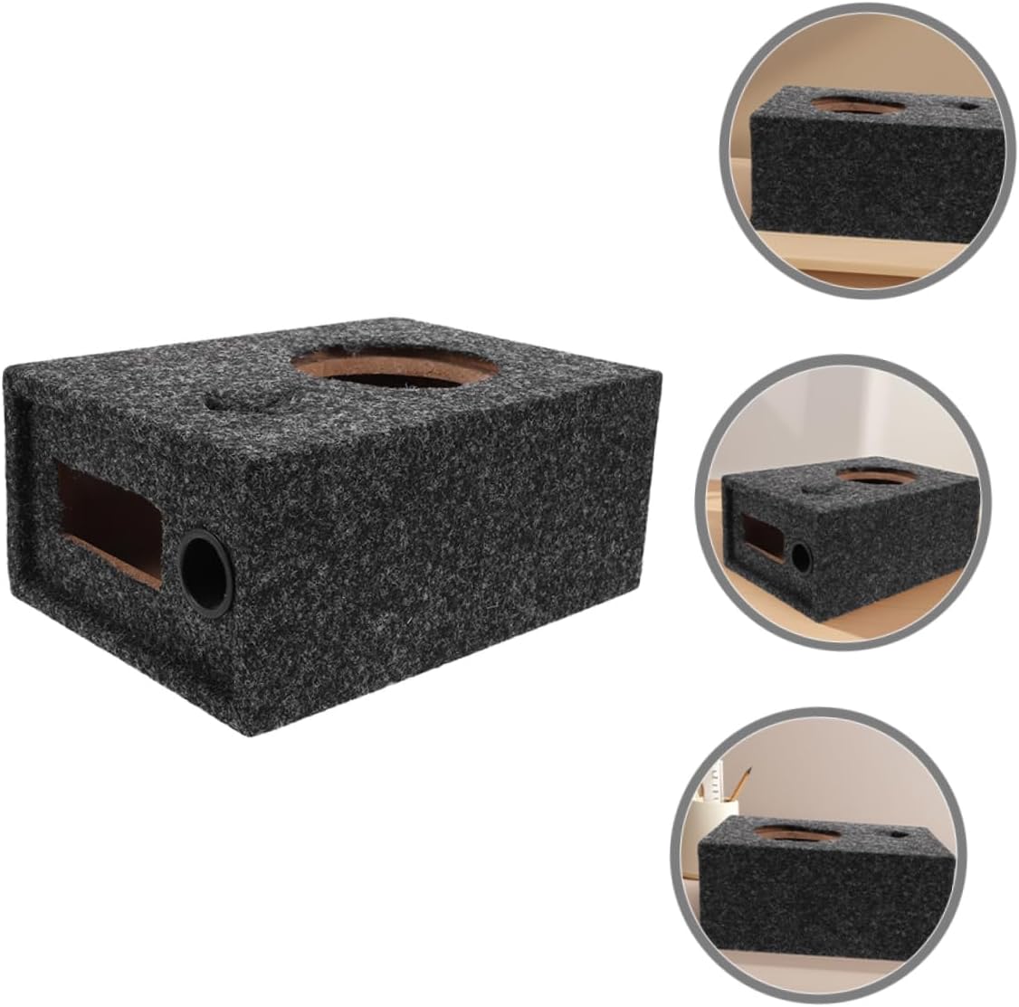 UPKOCH Car Subwoofer Enclosure Car Audio Box Speaker Cabinet for Enhanced Sound Depth