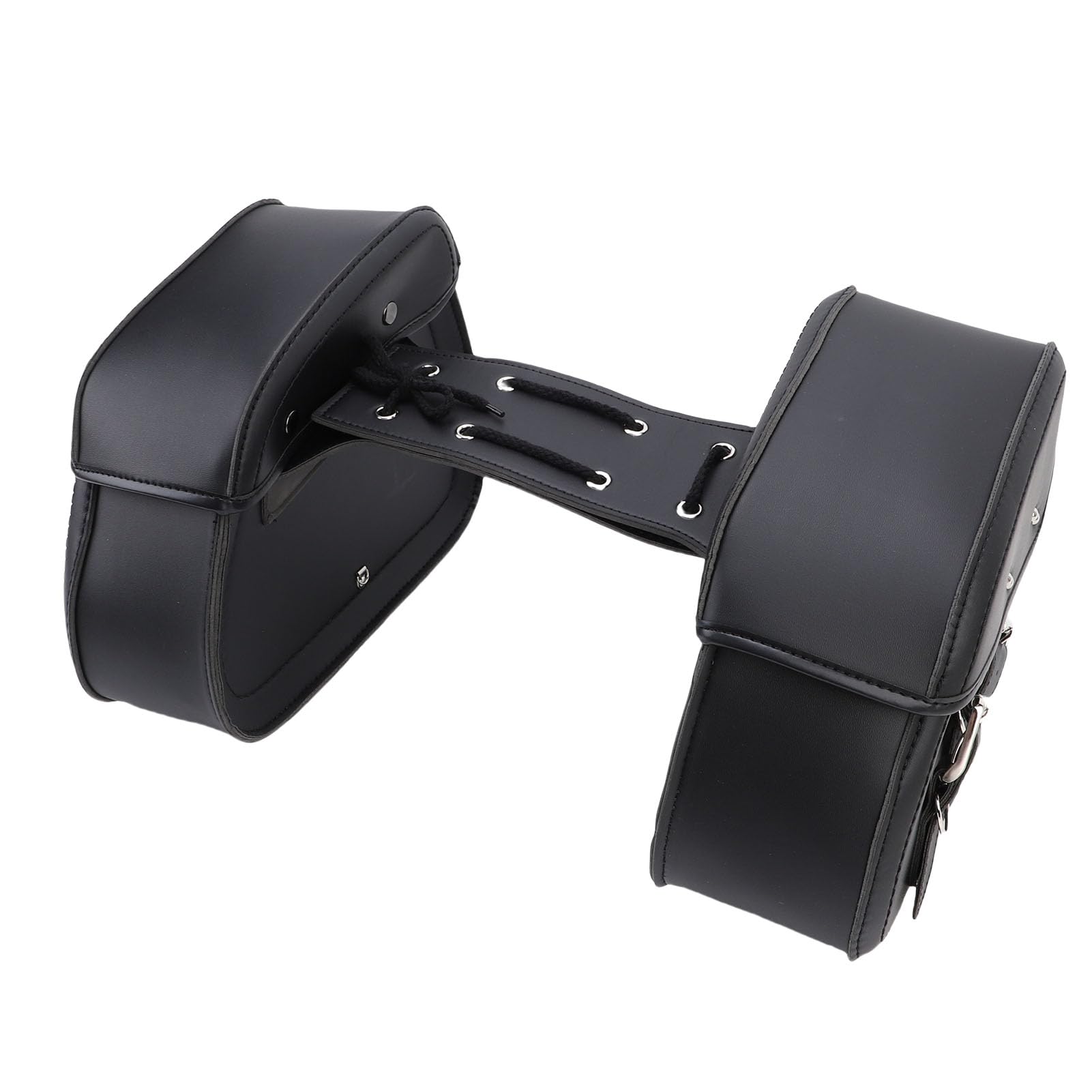 CHICIRIS Borse Laterali per Moto Borsa Laterale Impermeabile in Pelle PU | Misura Universale per Braccio Oscillante Posteriore, Corda Regolabile, 12,8x4,5x9,5 Pollici, Chiusura con Fibbia, Tasca